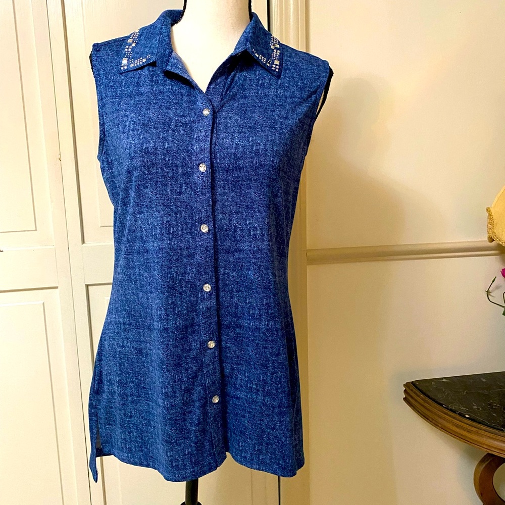 Sleeveless Tango Mango with silver elements